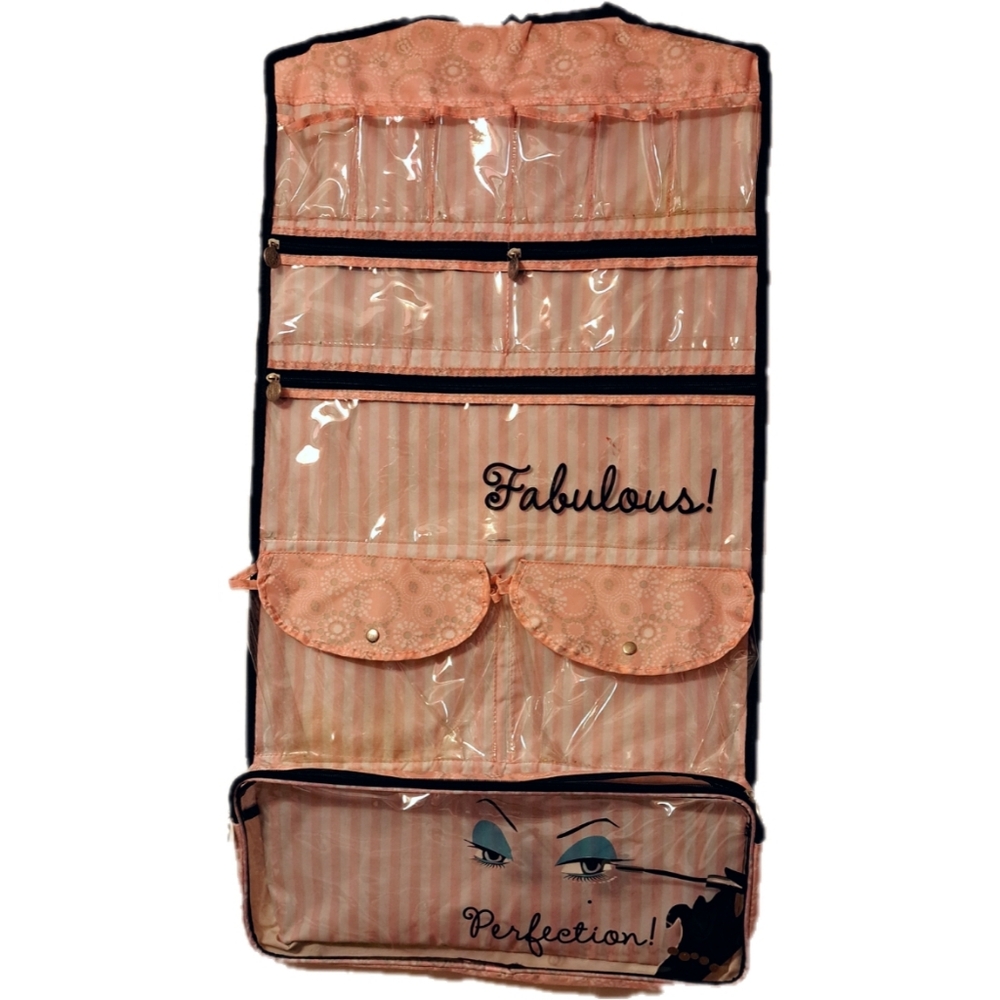 4/$15 🌻 Stylish Pink Hanging Organizer